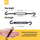 M5 size black stainless steel dual hook wire rope tensioner dimensions held in hand