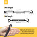 M5 size black stainless steel wire rope tensioner dimensions and specifications held in hand