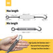 M6 heavy duty 304 stainless steel hook and eye turnbuckle size guide with hand for scale
