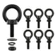 A multi-pack of M6 stainless steel female thread eye nuts, highly recommended for securely suspending sun shade sails and outdoor string lights.