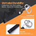 Unrivaled durability featuring marine grade 316 stainless steel and full-grain leather pull handle.