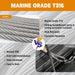 Comparison highlighting the rust proof marine grade T316 stainless steel wire over standard 304.