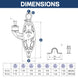 Technical dimensions and size map for RiaYer 35mm and 50mm marine pulleys with cam cleats.