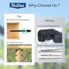 Easy installation of black swageless cable railing kit requiring no hydraulic crimper