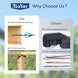 Comparison showing easy installation without needing a hydraulic crimper
