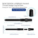 Patented hidden crimp design that prevents rust on black cable railing