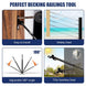 RiaYer black cable railing hardware functioning as the perfect decking tool with 180 degree adjustable angles.
