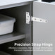 Precision cast knuckle joints of the 6 inch marine strap hinge for smooth operation