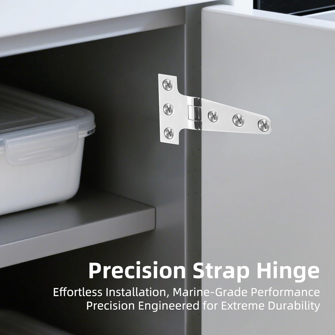 Precision machined knuckle joints of the marine strap hinge for smooth operation