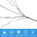 Close-up of premium silver T316 stainless steel cable strands showing a smooth and safe surface.