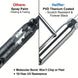 Quality comparison showing Helffer's advanced PVD Titanium Coated hardware. It forms a molecular bond providing 10-year UV resistance that won't chip, peel, or fade like cheap spray paint.