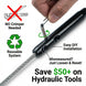 Easy DIY installation using a simple hex key. This black swageless and 100% reusable cable railing system requires NO hydraulic crimper, saving you over $50 on tools. Mismeasured? Just loosen and reset!