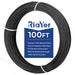 RiaYer 100FT roll of black 1/8 inch T316 stainless steel wire rope for cable railing.