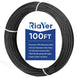 RiaYer 100FT roll of black 1/8 inch T316 stainless steel wire rope for cable railing.