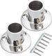 RiaYer 316 stainless steel 90 degree vertical marine rail base front view