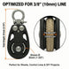 Dimensions of RiaYer 35mm sailing pulley block optimized for 3 by 8 inch rope lines