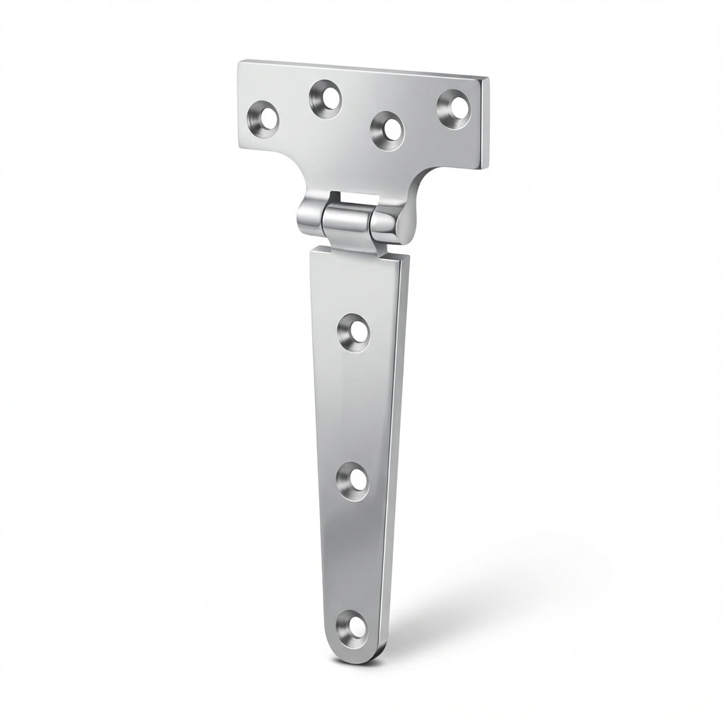 RiaYer 6 inch heavy duty 316 stainless steel marine T hinge front view
