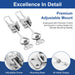 	Mounting base and screw adjustment mechanism of RiaYer toggle clamp.