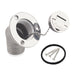 RiaYer 1.5 inch angled diesel deck fill with keyless cap in 316 stainless steel