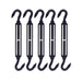 Set of RiaYer black 304 stainless steel hook and hook turnbuckles