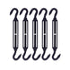 Set of RiaYer black 304 stainless steel hook and hook turnbuckles