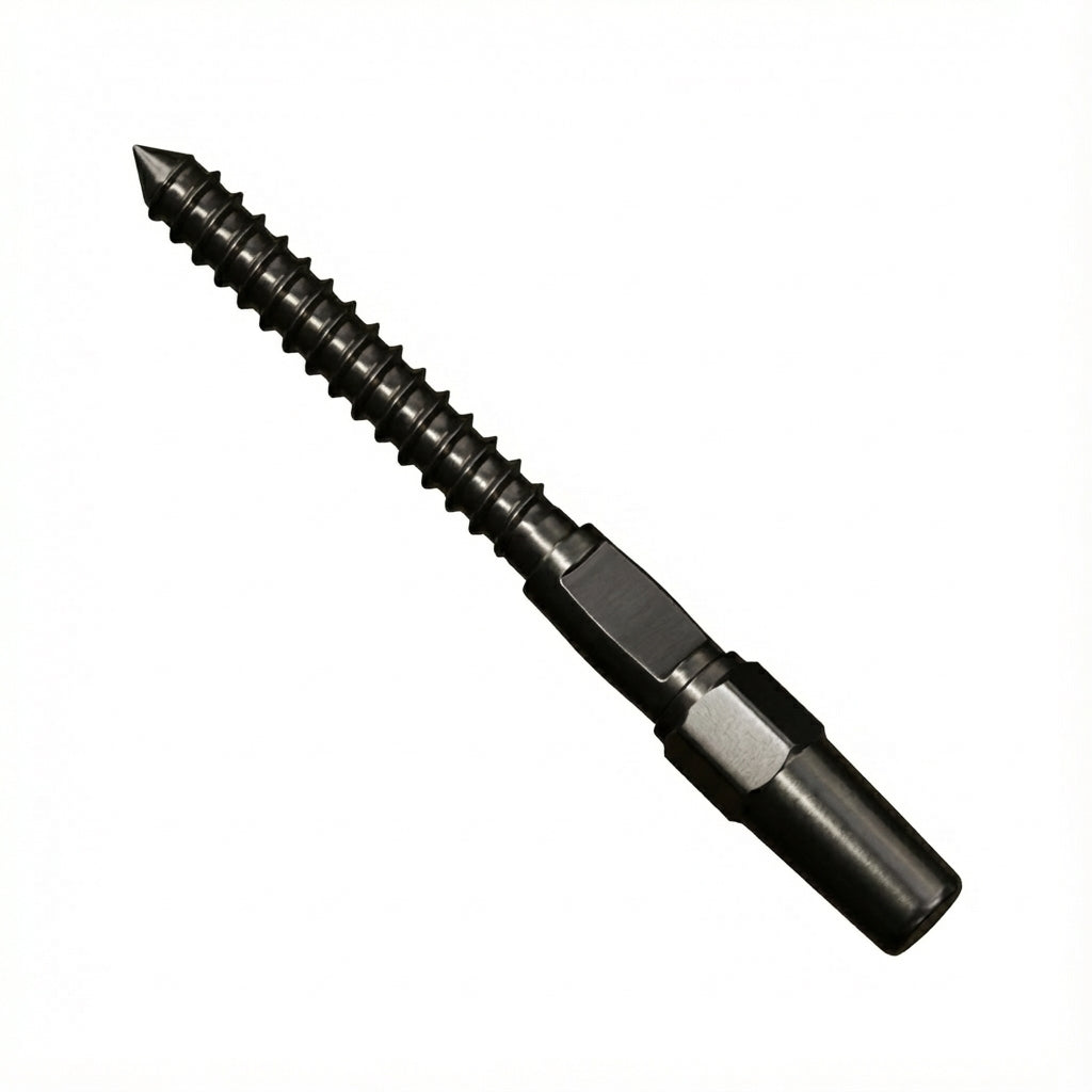 RiaYer black invisible swage cable railing kit for 1/8 inch wire rope