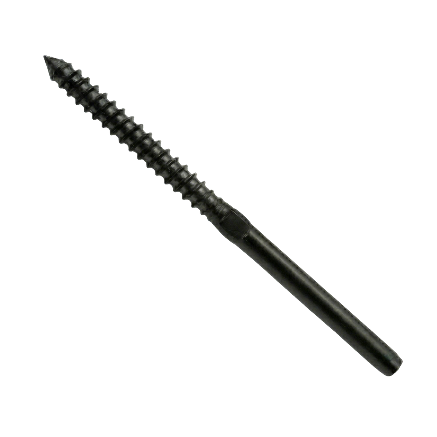 RiaYer black titanium PVD swage lag screw for 1/8 inch cable railing.