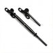 RiaYer black titanium PVD adjustable toggle turnbuckle kit for surface mounting on wood posts.