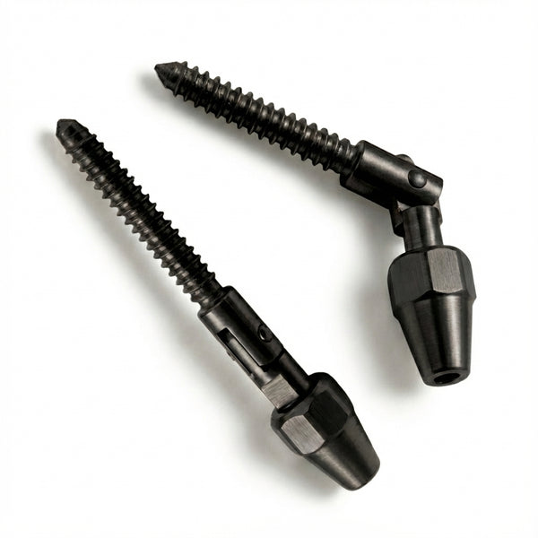 RiaYer black swageless cable railing kit with left and right hand lag screws