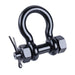 RiaYer bolt-type safety bow shackle made of T316 stainless steel with locking cotter pin.