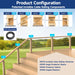 RiaYer invisible cable railing system configuration and deck application guide