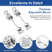 Premium adjustable mounting system for RiaYer stainless steel toggle latch.
