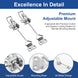Premium adjustable mounting system for RiaYer stainless steel toggle latch.