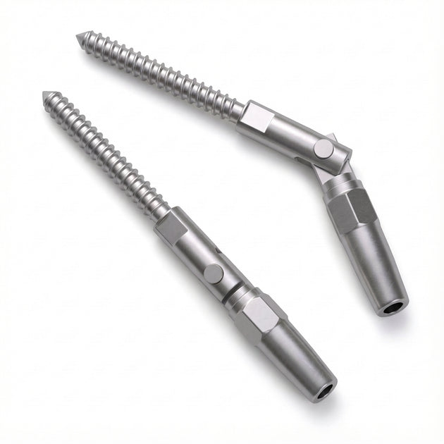 RiaYer silver invisible adjustable cable railing kit for wood stairs