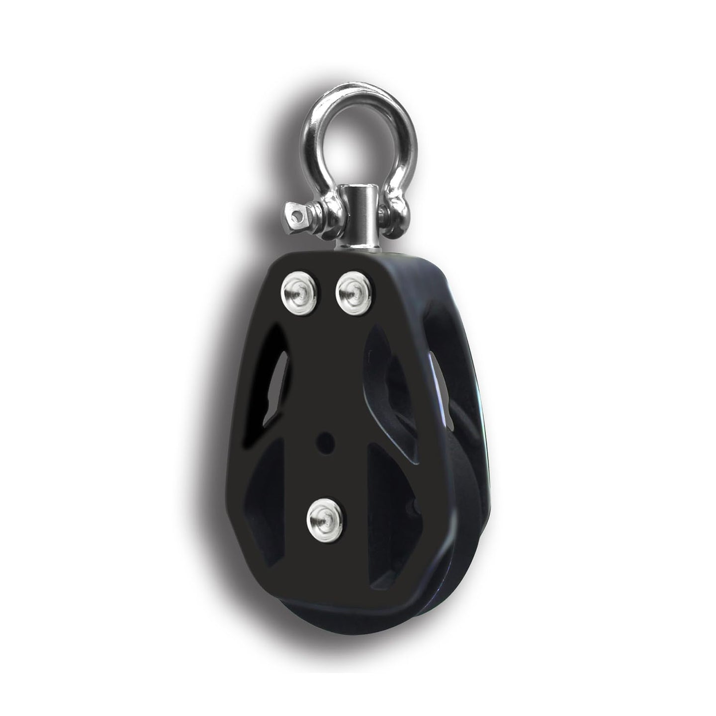	RiaYer single swivel marine pulley block with 360 degree rotation head.