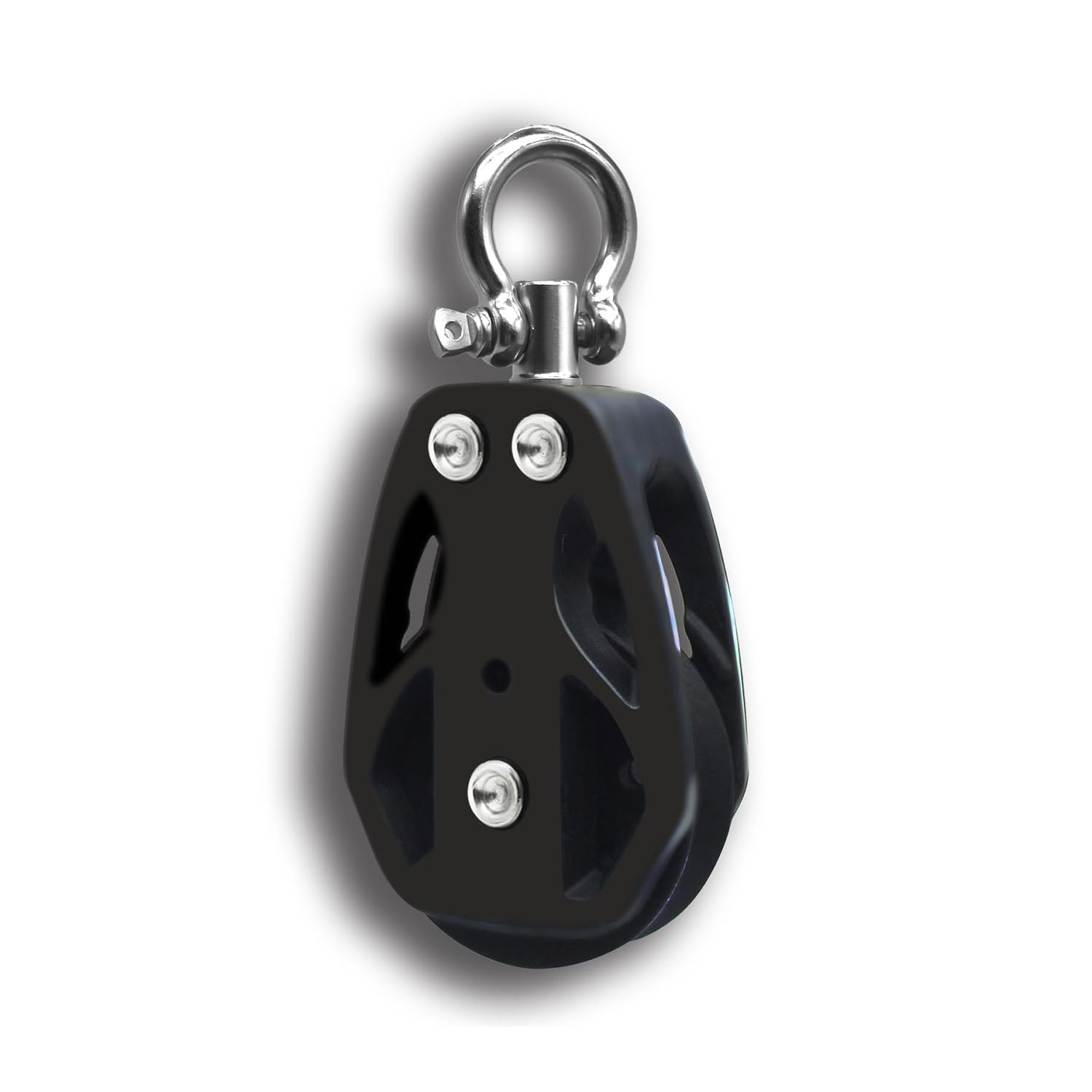 	RiaYer single swivel marine pulley block with 360 degree rotation head.