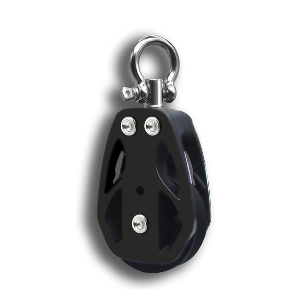 	RiaYer single swivel marine pulley block with 360 degree rotation head.
