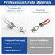 Material durability comparison: RiaYer 304 stainless steel vs standard galvanized iron.