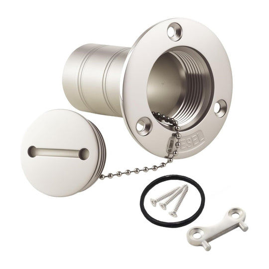 RiaYer 1.5 inch straight marine diesel deck fill with keyed locking cap