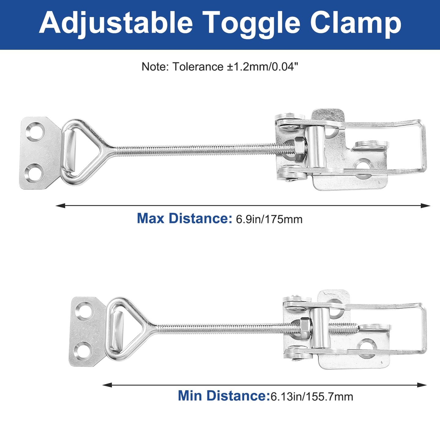 	Locking distance tolerance guide for RiaYer toggle clamp series.