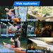 Versatile uses of RiaYer rope pulley hoist including camping, lifting, and garden pulley systems.