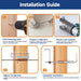 Step by step installation guide for round head invisible cable railing including drilling and swaging