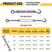 Rustproof and weatherproof features of 304 stainless steel turnbuckle