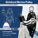 Safe working load specifications for RiaYer marine block with adjustable cam cleat.