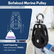 1800 lbs safe working load limit for the 35mm RiaYer marine pulley.