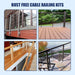 Real world deck applications of the seamless black invisible cable railing system