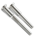 Close-up of the silver invisible cable railing kit, featuring a T316 stainless steel hidden receiver and threaded swage stud end for 1/8 inch wire rope.