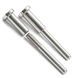 Close-up of the silver invisible cable railing kit, featuring a T316 stainless steel hidden receiver and threaded swage stud end for 1/8 inch wire rope.