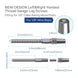 Silver invisible swage cable railing kit including cobalt drill bit and custom wrench