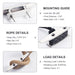 Stainless steel boat cleat including all mounting bolts and hardware